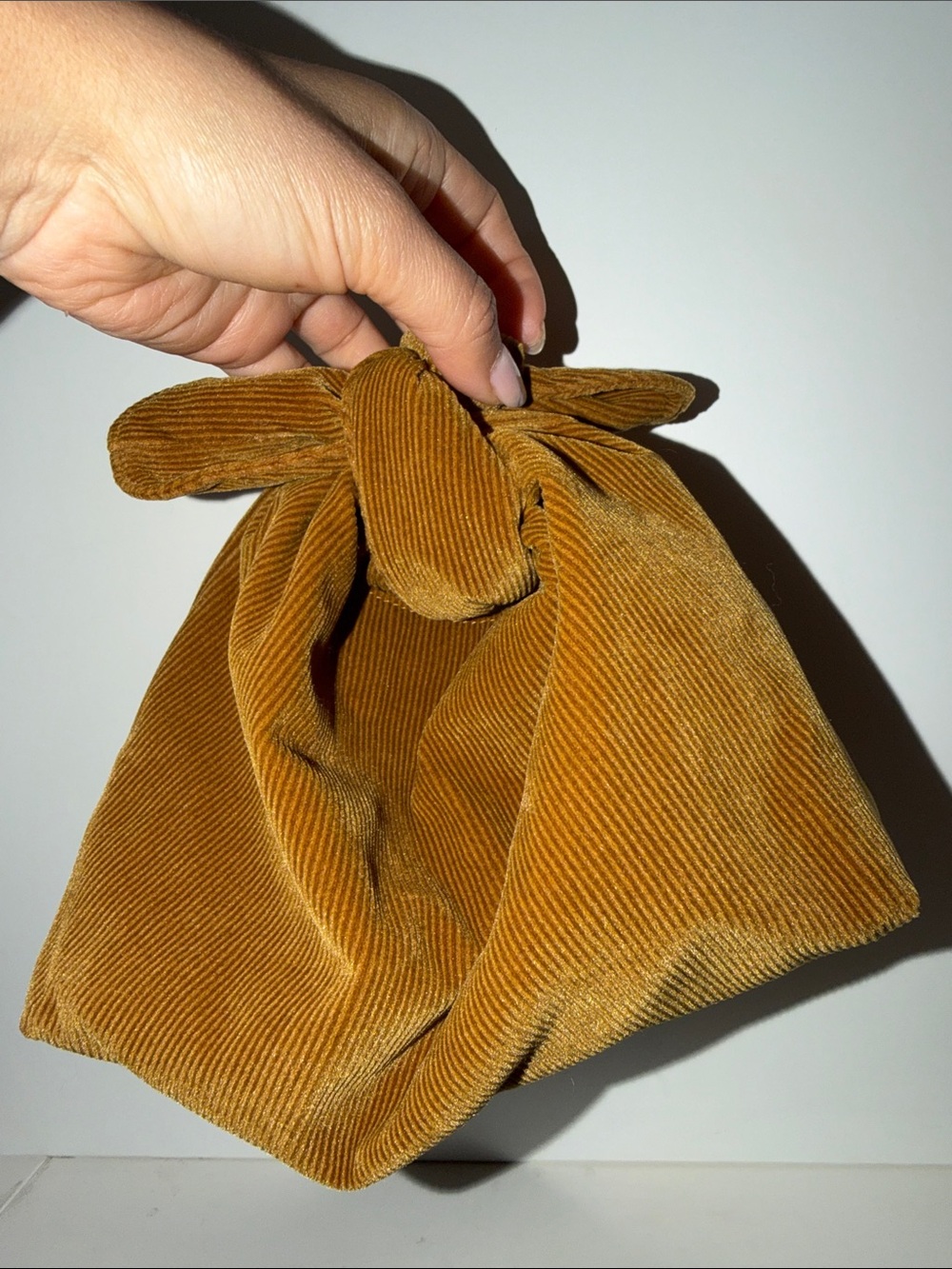 MERIT Corduroy Makeup Bag in Mustard - Picture 3 of 3